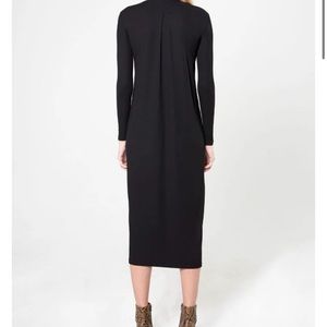 Thirdbycee black ribbed maxi dress size medium but fits like a small